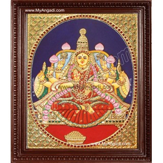 Dhana Lakshmi Tanjore Painting, Dhanalakshmi Tanjore Painting