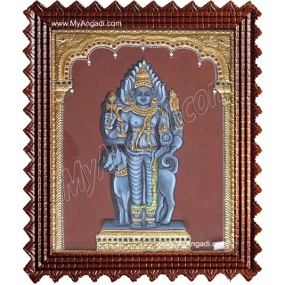 Kala Bairavar Tanjore Painting, Kalabairavar Tanjore Painting