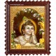 Child Krishna Tanjore Painting, Baby Krishna Tanjore Painting