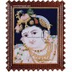 Face Krishna Tanjore Painting, Krishna Tanjore Painting