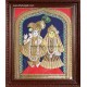 North Indian Krishna Radha Tanjore Painting, Radha Krishna Tanjore Painting