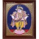 Oval Vitoba Krishna Tanjore Painting, Krishna Tanjore Painting