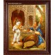 Palace Krishna Fruit Tanjore Painting, Krishna Tanjore Painting