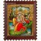 Swinging Radha Krishna Tanjore Painting, Krishna Tanjore Painting