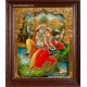 Swinging Radha Krishna Tanjore Painting, Krishna Tanjore Painting Swinging Radha Krishna Tanjore Painting, Krishna Tanjore Painting