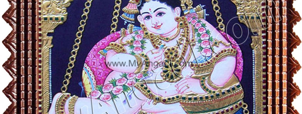 Flat Tanjore Painting