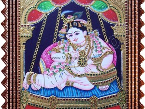 Flat Tanjore Painting