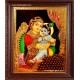 Yasodha Krishna Mother Tanjore Painting, Krishna Tanjore Painting