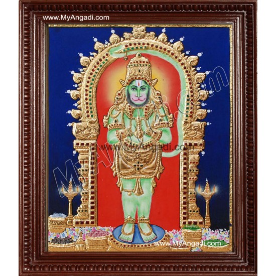 Hanuman Tanjore Painting, Anchaneyar Tanjore Painting