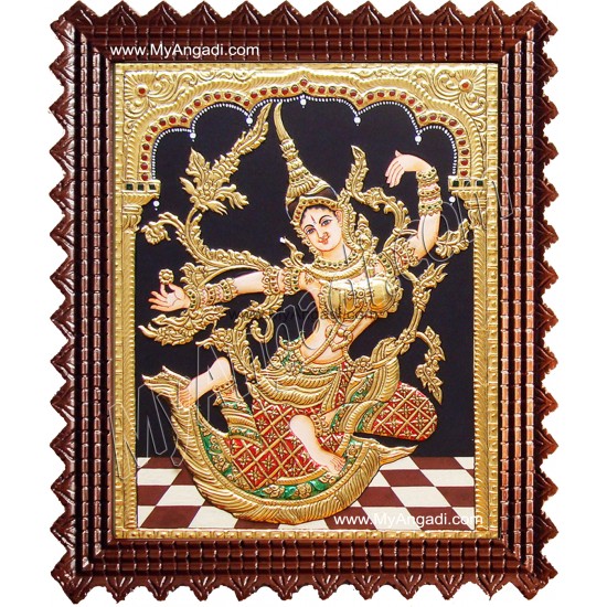 Indonesia Sita Tanjore Painting, Sita Tanjore Painting Indonesia Sita Tanjore Painting, Sita Tanjore Painting