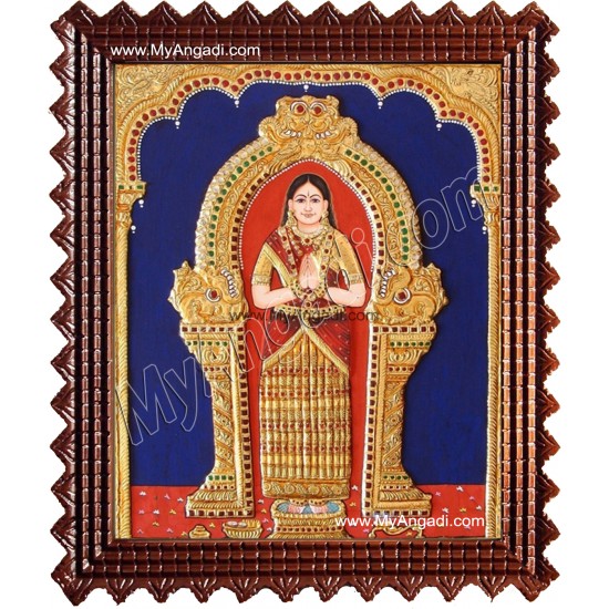 Akkamal Tanjore Painting, Amman Tanjore Painting Akkamal Tanjore Painting, Amman Tanjore Painting