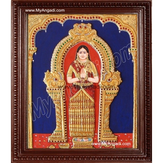 Akkamal Tanjore Painting, Amman Tanjore Painting Akkamal Tanjore Painting, Amman Tanjore Painting
