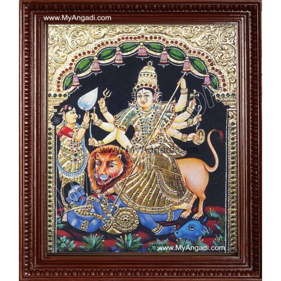 Durgai Tanjore Painting, Amman Tanjore Painting