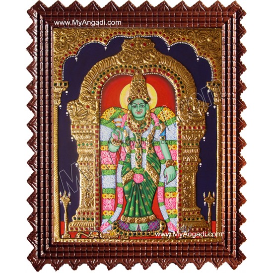 Meenakshi Tanjore Painting, Amman Tanjore Painting