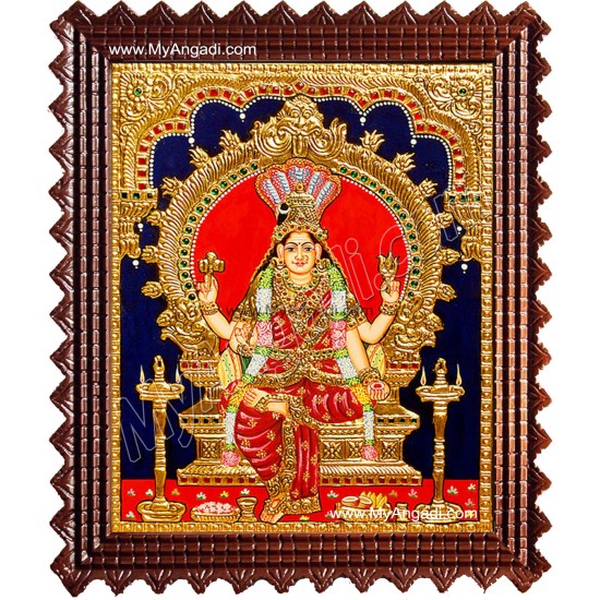 Renuka Devi Tanjore Painting, Amman Tanjore Painting Renuka Devi Tanjore Painting, Amman Tanjore Painting