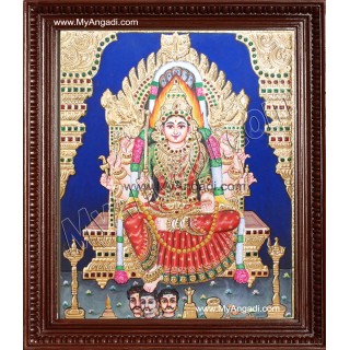 Samayapuram Mariyamman Tanjore Painting, Amman Tanjore Painting