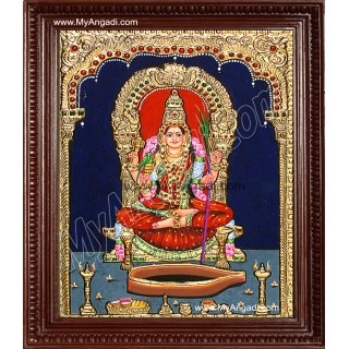 Kamatchi Tanjore Painting, Amman Tanjore Painting