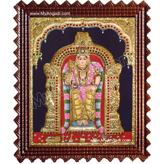 Murugan Tanjore Painting, Murugar Tanjore Painting