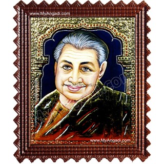 Pondichery Annai Tanjore Painting, Saint Tanjore Painting