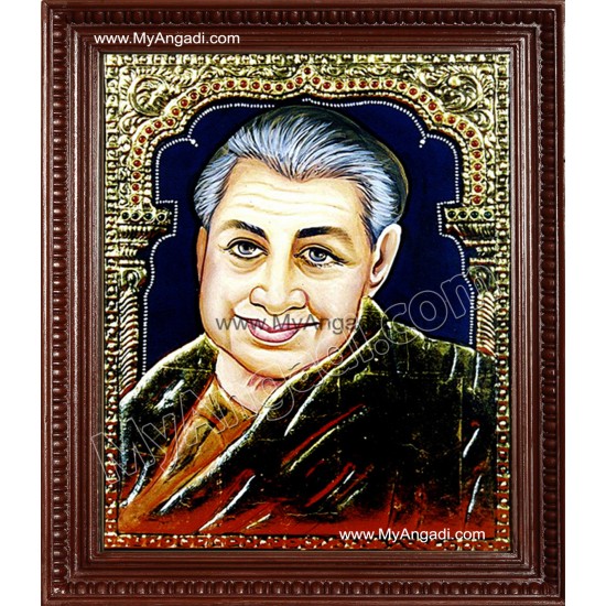 Pondichery Annai Tanjore Painting, Saint Tanjore Painting