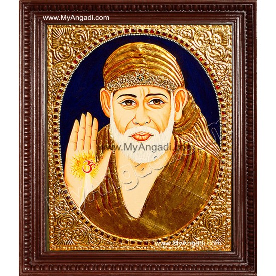 Shirdi Sai Baba Tanjore Painting, Saint Tanjore Painting Shirdi Sai Baba Tanjore Painting, Saint Tanjore Painting