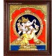 Dancing Ganesha Tanjore Painting, Ganesha Tanjore Painting