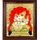 Side Face Ganesha Tanjore Painting, Ganesha Tanjore Painting