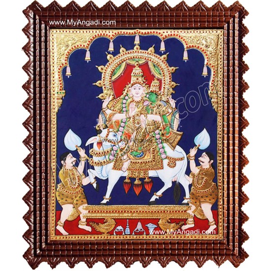 Sivan Paarvathi Tanjore Painting, Ganesha Tanjore Painting