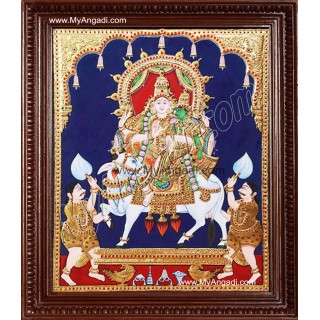 Sivan Paarvathi Tanjore Painting, Ganesha Tanjore Painting
