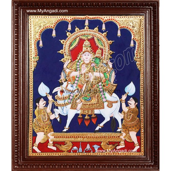 Sivan Paarvathi Tanjore Painting, Ganesha Tanjore Painting