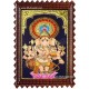 Kan Drishti Ganesha Tanjore Painting, Ganesha Tanjore Painting