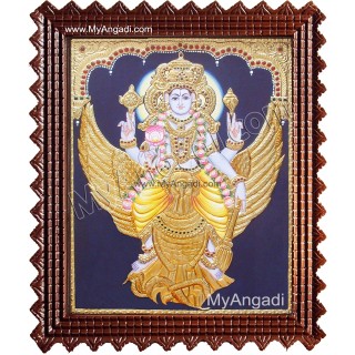 Vishnu Karudan Tanjore Painting, Vishnu Tanjore Painting