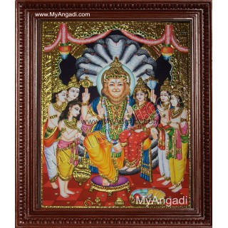 Narasimar Tanjore Painting, Lakshmi Narasimhar Tanjore Painting