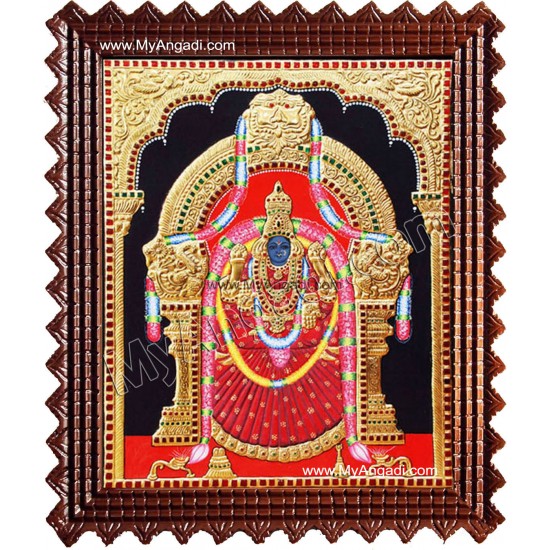 Thaayar Tanjore Painting, Tirupati Padmavathi Thayar Tanjore Painting