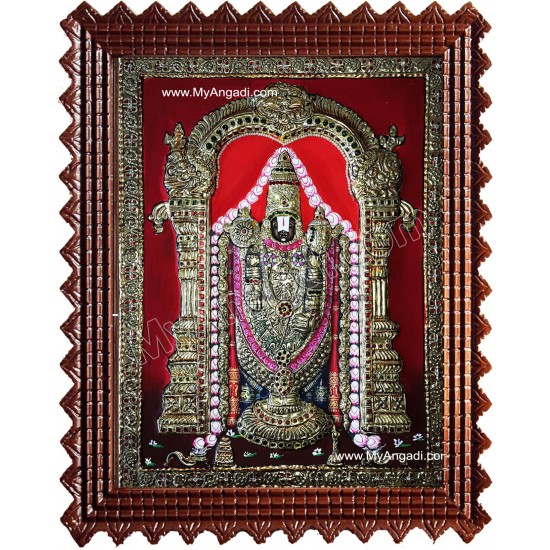 Thirupathi Venkatachalapathi Tanjore Painting