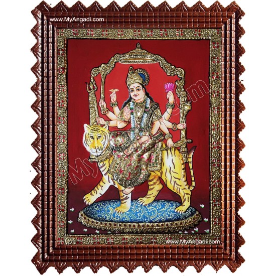 Durga Devi Tanjore Painting