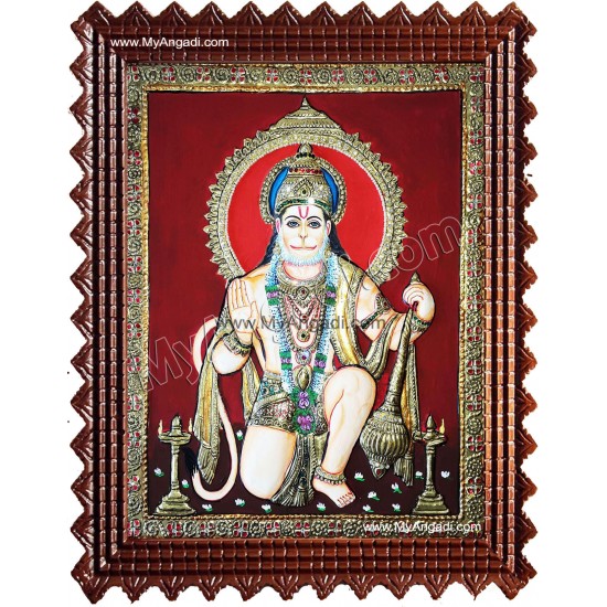 Hanuman Tanjore Painting