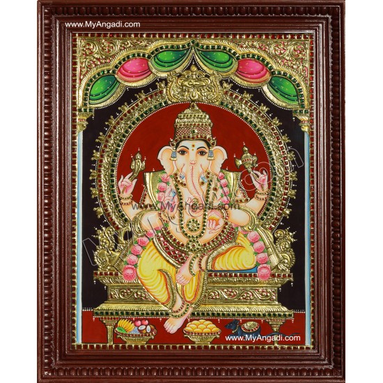 Ganesha Tanjore Painting Ganesha Tanjore Painting