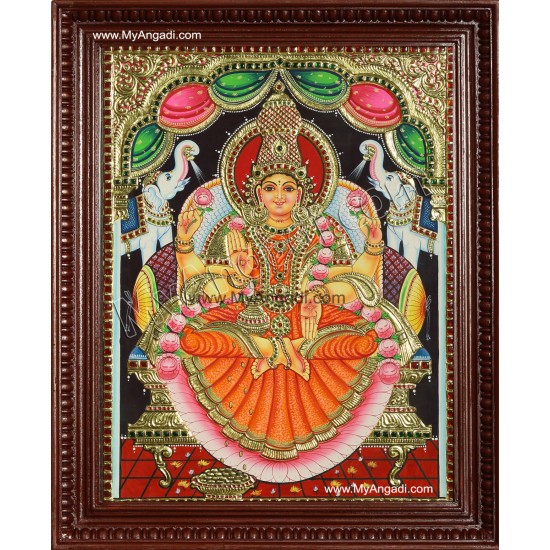 Gajalakshmi Tanjore Painting