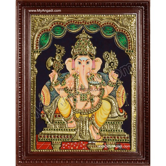 Ganesha Tanjore Painting