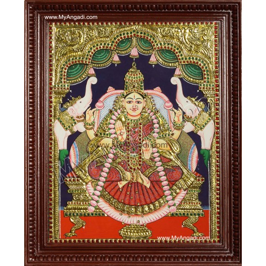 Gajalakshmi Tanjore Painting