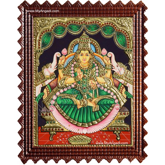 Gajalakshmi Tanjore Painting