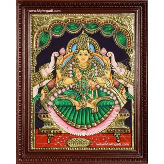 Gajalakshmi Tanjore Painting