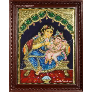 Yasotha Krishna Tanjore Painting