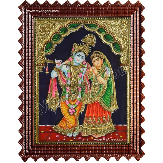 Radha Krishna Tanjore Painting