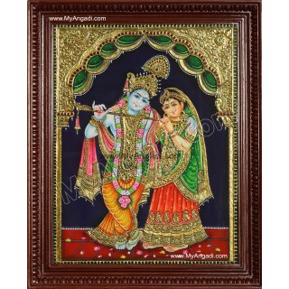 Radha Krishna Tanjore Painting
