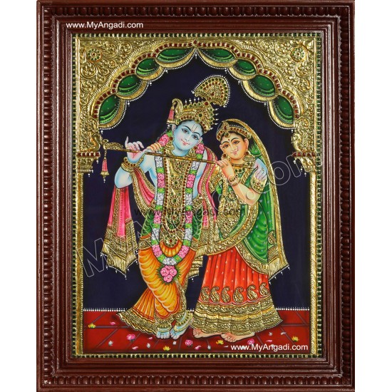 Radha Krishna Tanjore Painting