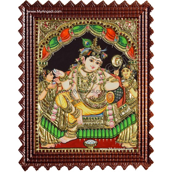 Durbar Krishna Tanjore Painting