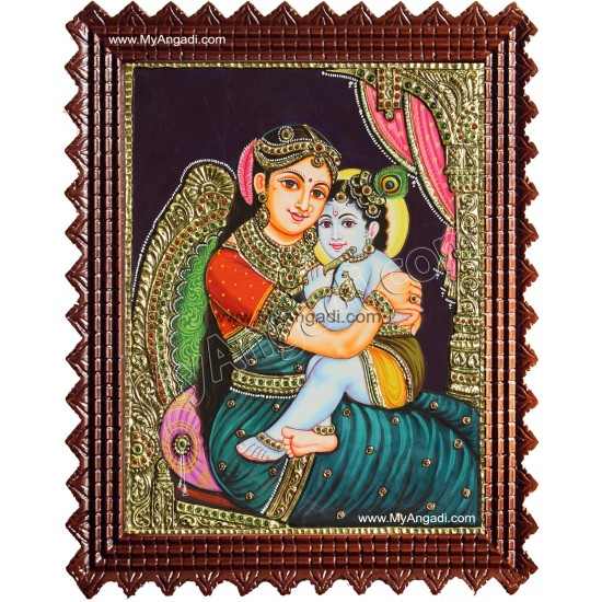 Yasotha Krishna Tanjore Painting Yasotha Krishna Tanjore Painting