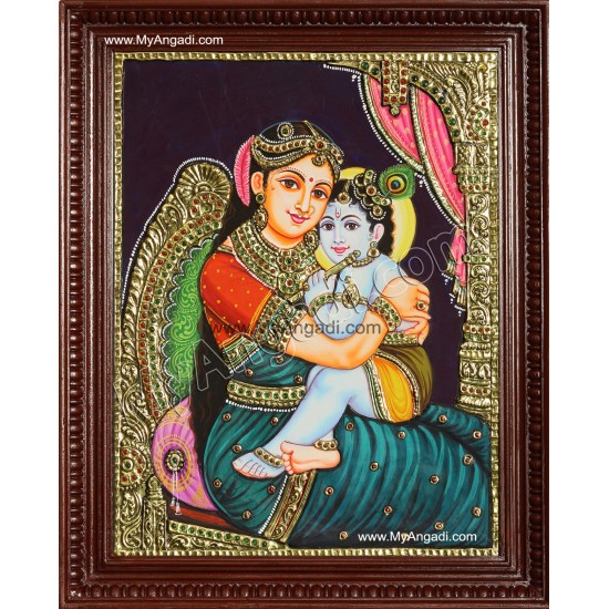 Yasotha Krishna Tanjore Painting Yasotha Krishna Tanjore Painting